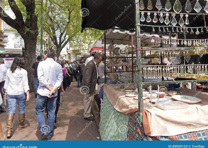 Plaza Dorrego Street Market in Plaza Dorrego in San Telmo, Buenos Aires ... photo