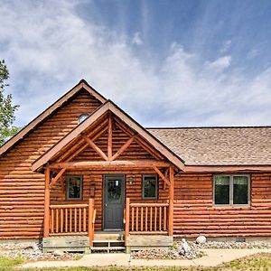 Rapid River Log Cabin With Loft On 160 Scenic Acres Βίλα Gladstone Exterior photo