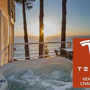 Breathtaking Oceanview! By Oceanviewhottubs Oceanfront! Shelter Cove Ca Tesla Ev Station Διαμέρισμα Exterior photo