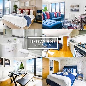 Penthouse Apartments In Town Centre, Free Parking & Balcony By Redwood Stays Κάμπερλι Exterior photo