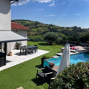 Maison Et Piscine Chauffee, Vue Monts Du Lyonnais Βίλα Brullioles Exterior photo