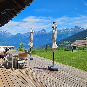 Sweet & Cosy Chalet In The Heart Of The Swiss Alps Διαμέρισμα Troistorrents Exterior photo