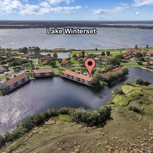 Luxurious Lakefront Retreat In Winterset Βίλα Winter Haven Exterior photo