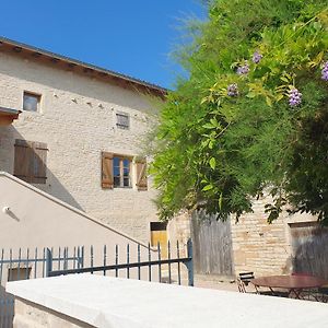 Le Clos Violet Charmant Gite En Pierre Au Coeur Des Vignes De Bourgogne Βίλα Clessé Exterior photo