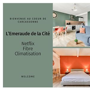 L'Emeraude De La Cite - Netflix - Fibre - Proche Cite - Clim Διαμέρισμα Καρκασόν Exterior photo